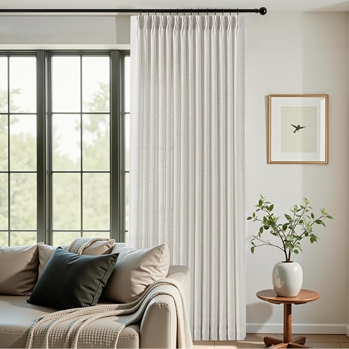 IVAPUPU Pinch Pleated Curtains 102 Inch Long by IVAPUPU
