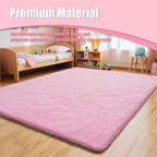 9x12 Fluffy Area Rugs for Living Room, Large Pink Fuzzy Shag Area Rug for - Image 7