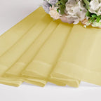 Chyhomenyc Mustard Yellow Sheer Curtains 84 Inches Long, Light Filtering Window - Image 3