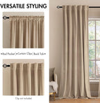 MIULEE Velvet Curtains 84 inches 2 Panels - Image 2