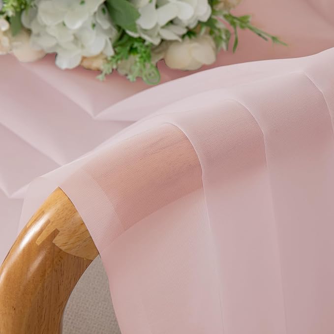 OWENIE Sheer Curtain 72 Inches Long 2 Panels Set, Elegant Airy Transparent Rod - Image 6