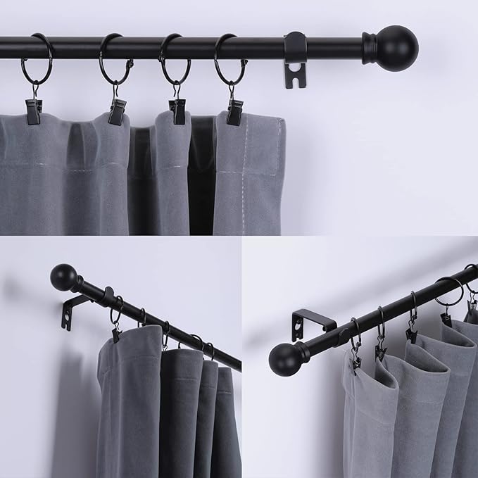 Thestoa 5/8" Diameter Splicing Curtain Rods 2 pack - Image 2