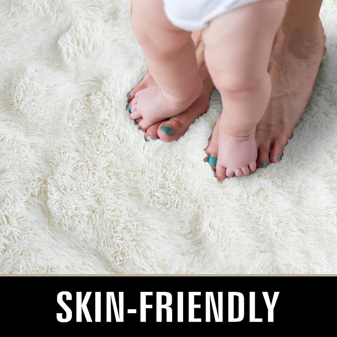 TWINNIS Super Soft Shaggy Rugs Fluffy Carpets 8x10 Feet, Indoor Modern Plush - Image 3