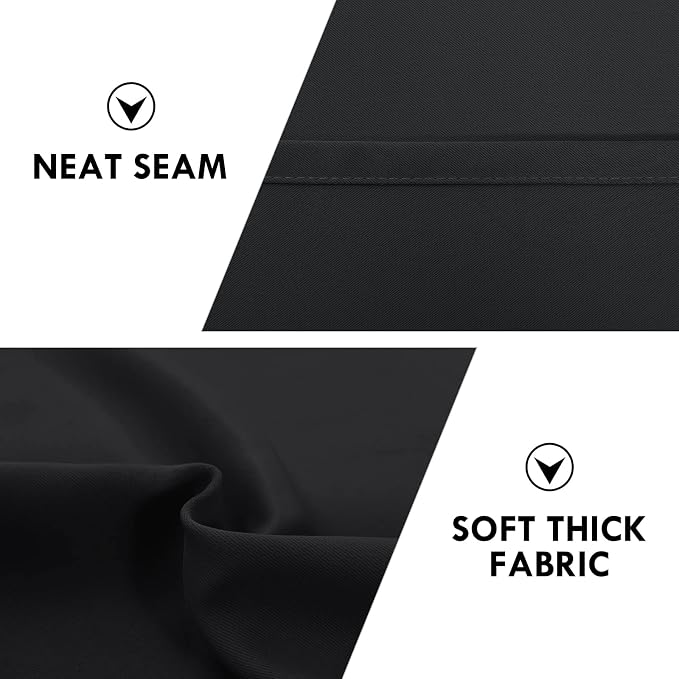 DWCN Blackout Curtains Thermal Insulated Energy Saving Bedroom and Kitchen - Image 6