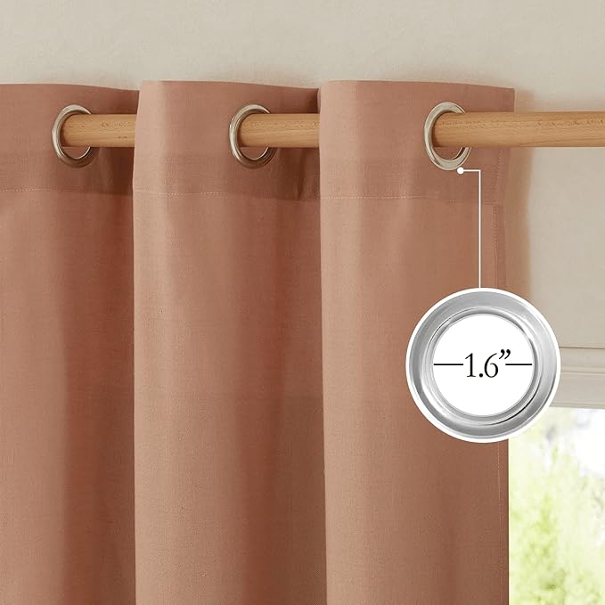 NICETOWN Rustic Linen 144 inch Long Curtains - Image 4