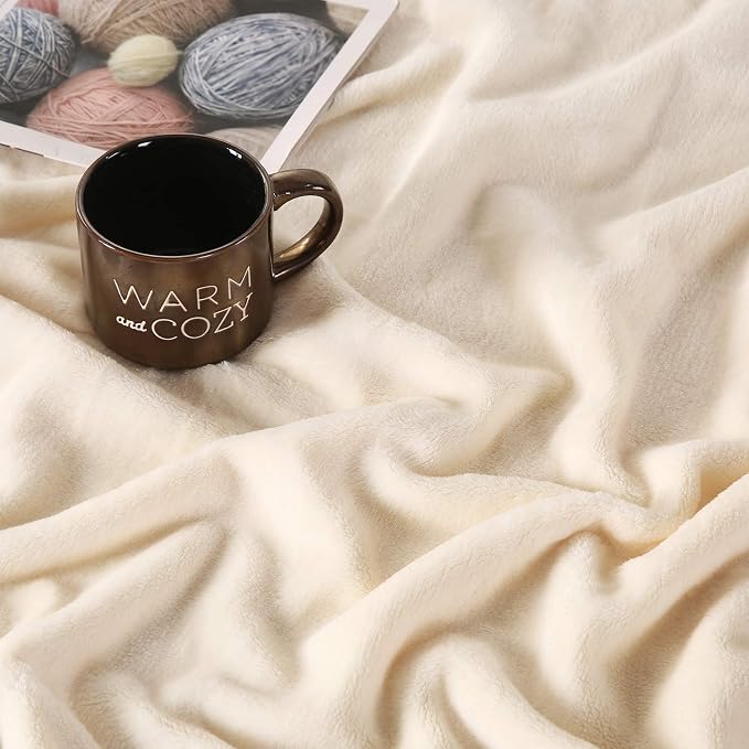 TASTHROW Large Flannel Fleece Throw Blanket, 50×70 Inch - Image 2
