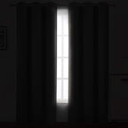 LEMOMO Frost Grey Thermal Blackout Curtains/42 x 95 Inch/Set of 2 Panels Room - Image 3
