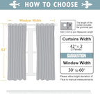 ChrisDowa Blackout Curtains 63 inches Long - Image 5