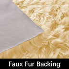 Latepis Yellow Fur Rugs Small 2x3 Area Faux Sheepskin Rug Throw - Image 3