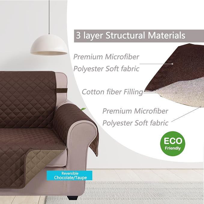 U-NICE HOME 4 Seater Sofa Cover 91 Inch Large Couch Covers - Image 4