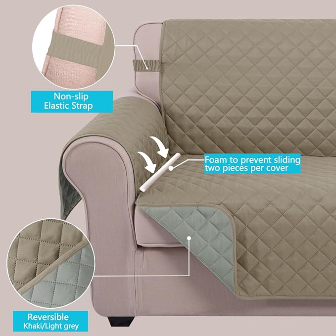 U-NICE HOME Reversible Sofa Cover Couch Cover - Image 4