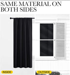 NICETOWN Black Blackout Curtain Blinds - Image 7