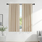 PONY DANCE Beige Window Treatments by PONYDANCE