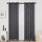 Deconovo Gray Curtains for Living Room, Protect Pravicy Thermal Insulated - Image 2