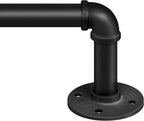 Zeerobee Curtain Rods for Windows 120 to 240, 1 Inch Industrial Wrap Around by zeerobee