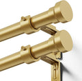 YaFex Curtain Rods 2 Pack 32-144 Inch, Heavy Duty 1 Inch Curtain Rod, Modern by YaFex