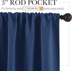 RYB HOME Blackout Privacy Bathroom Window Curtains, Short Thermal Insulated - Image 2