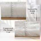ORINOVA White Faux Sheepskin Shaggy Fur Rug - Image 4
