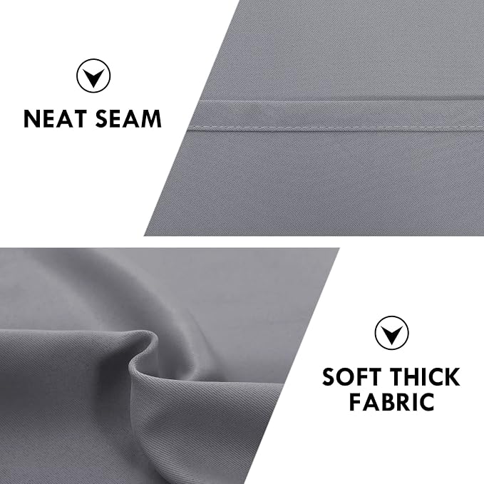 DWCN Blackout Curtains Thermal Insulated Energy Saving Bedroom and Kitchen - Image 6
