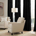 RYB HOME Black Velvet Curtains 102 inches - Image 6