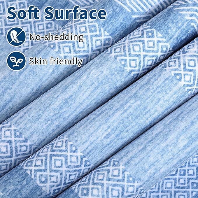 GarveeHome 10x13 Large Washable Geometric Area Rug Non Slip Non Shedding Floor - Image 3