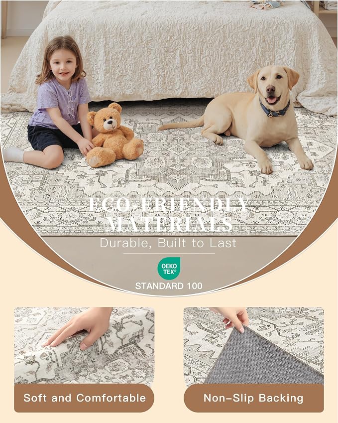 Madane 4x10 Wide Hallway Runner Rug: Washable Soft Rug Runners - Image 5