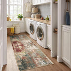 Washable Area Rugs 2'x6' Non-Slip Modern Abstract Soft - Image 4