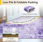 Washable Area Rugs 2'x8' Non-Slip Modern Abstract Soft - Image 8