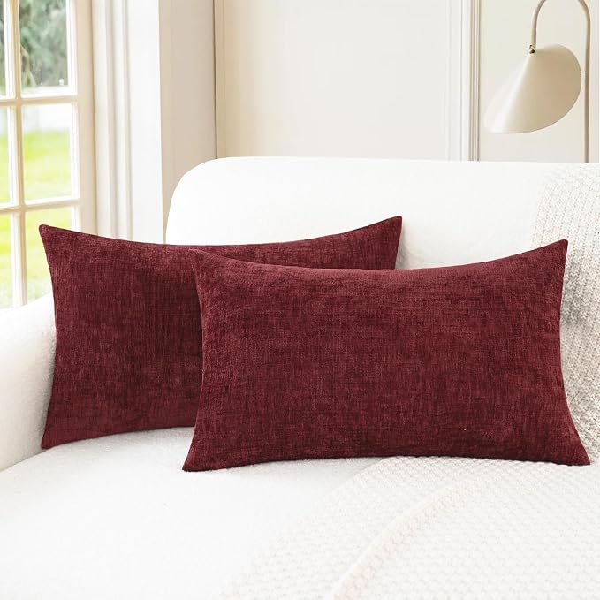 CaliTime Christmas Throw Pillow Covers Decorative 12 X 20 Inches Pack of 2 Cozy by CaliTime