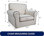 PureFit Super Stretch Chair Sofa Slipcover – Spandex Non Slip Soft Couch Sofa - Image 6