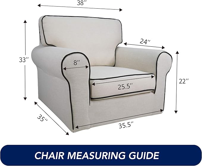 PureFit Super Stretch Chair Sofa Slipcover – Spandex Non Slip Soft Couch Sofa - Image 6