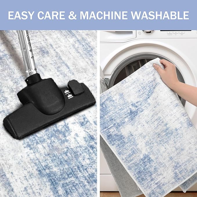 IOHOUZE Abstract Runner Rug 2x6 Ft Washable Runners - Image 3