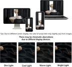 OWENIE Black Valances for Windows 1 Pcs 24 Inch Length, Light Filtering - Image 9