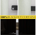 NICETOWN Cold Reducing Full Blackout Sage Green Linen Curtains 108 inches Length - Image 2