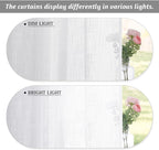 RYB HOME Semi Sheer Curtains 102 inches Long, Back Tab Light Filtering Half - Image 6