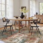 Washable Area Rugs 9'x12' Non-Slip Modern Abstract Soft - Image 3