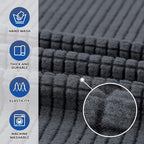 KEKUOU Stretch Single Sofa Slipcover 1 Piece Couch Sofa Cover Furniture - Image 3