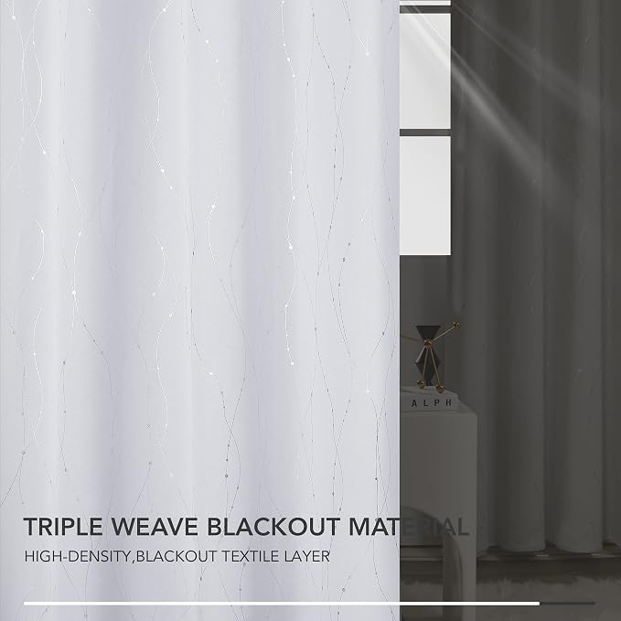 Deconovo Kitchen Curtains, Room Darkening Drapes, Thermal Insulated Soundproof - Image 5