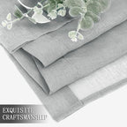 Tollpiz Short Sheer Curtains Living Room Linen Textured Curtain Sheers Light - Image 7