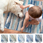 Lansny Modern Abstract Runner Rug 2.6x14 - Image 3
