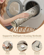 Madane Washable Area Rug 2x3, Small Entryway Rug Non-Slip Vintage Door Mat - Image 8