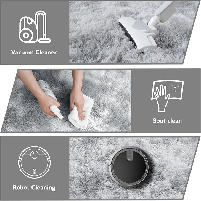 Shag Area Rug for Bedroom 3x5, Fluffy Area Rugs for Living Room, Soft Fuzzy Rug - Image 4
