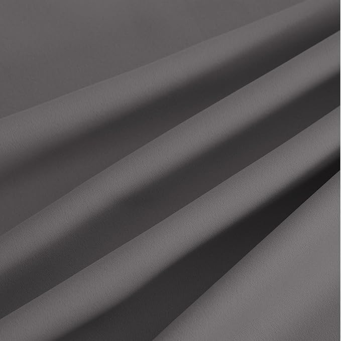 NICETOWN Room Darkening Draperies Curtains Panels, 2 Panels Grey W52 x L72 - Image 9