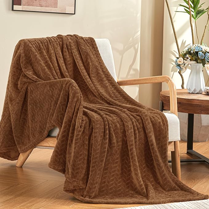 inhand Dark Brown Fleece Queen Blanket by inhand