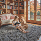 Rugs for Bedroom 4x6, Alfombras para Salas Shag Large Plush Soft Area Rug - Image 3
