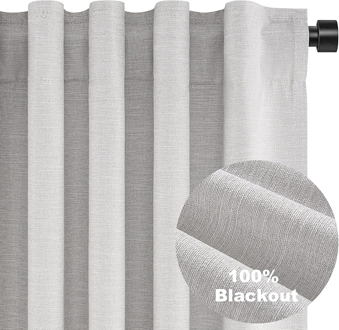 Topfinel 100% Blackout Curtains 90 Inches Long - Image 9