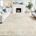 6x9 Area Rugs for Living Room Washable Rug: Anti-Skid Abstract Modern Living by Crority