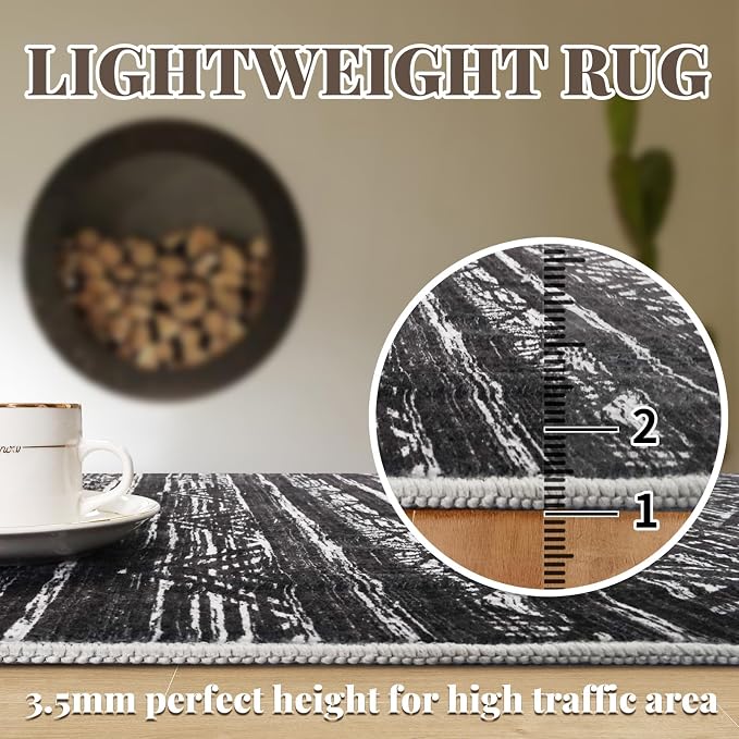 4x8 Washable Hallway Runner Rug：Moroccan Non-Slip Wide Runners - Image 5