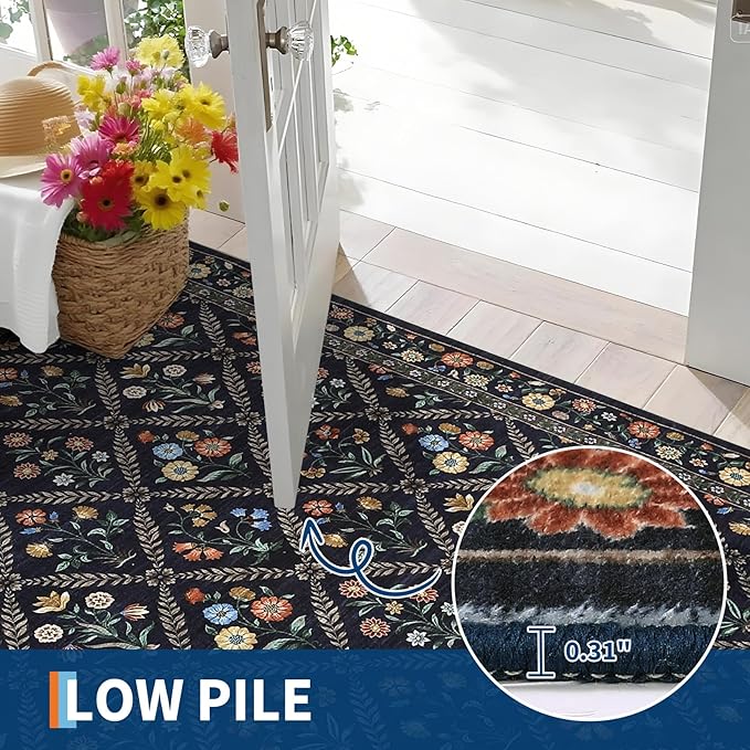 GarveeHome Living Room Rug 5x7 Rug Machine Washable Stain Resistant Area Rug - Image 5