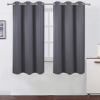 LEMOMO Grey Thermal Blackout Curtains/38 x 63 Inch/Set of 2 Panels Room by Lemomo